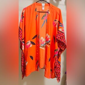 Orange blouse size large light